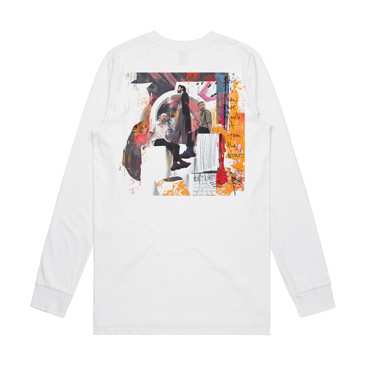 Red Circle Collage Long Sleeve