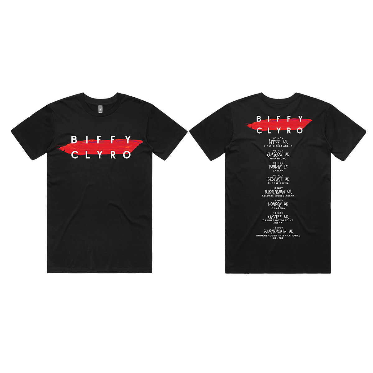Paint Stroke 2022 Tour T-Shirt Black