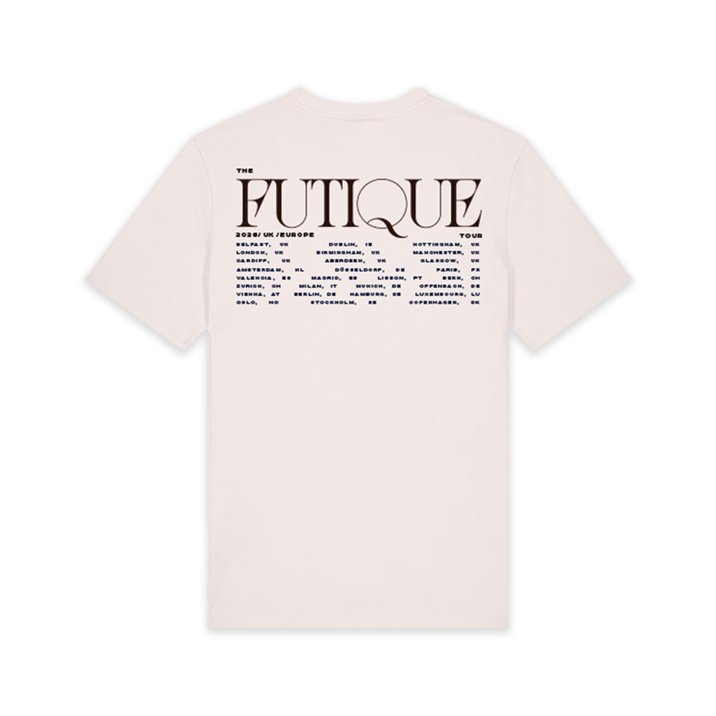 Futique Photo UK EU 2026 Tour T-Shirt