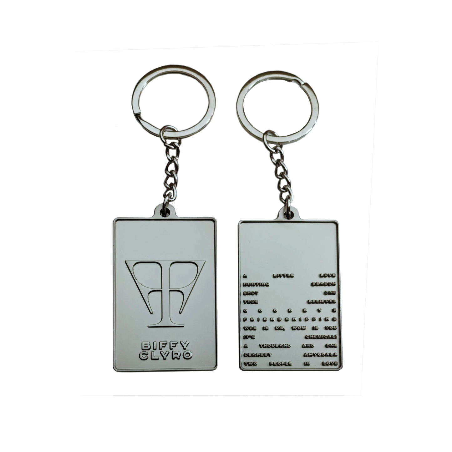 Futique Tracklist Keyring Silver