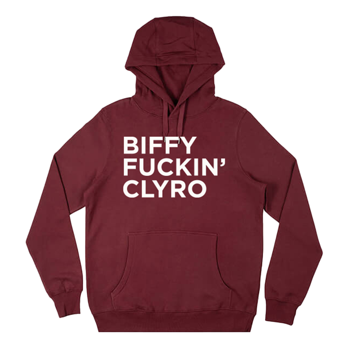 Biffy Fuckin’ Clyro Hoodie Burgundy