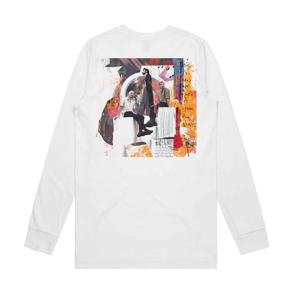 Red Circle Collage Long Sleeve