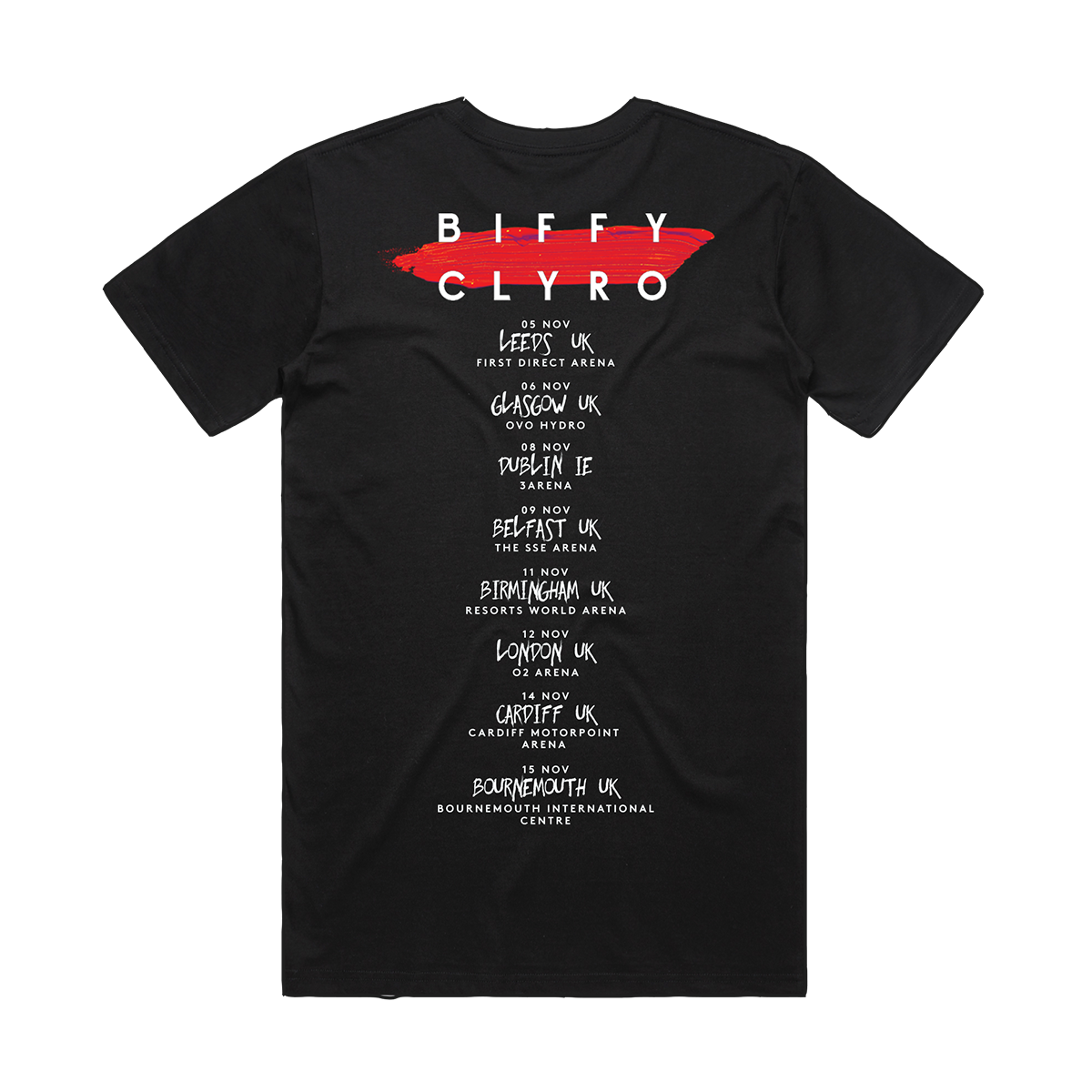 Paint Stroke 2022 Tour T-Shirt Black