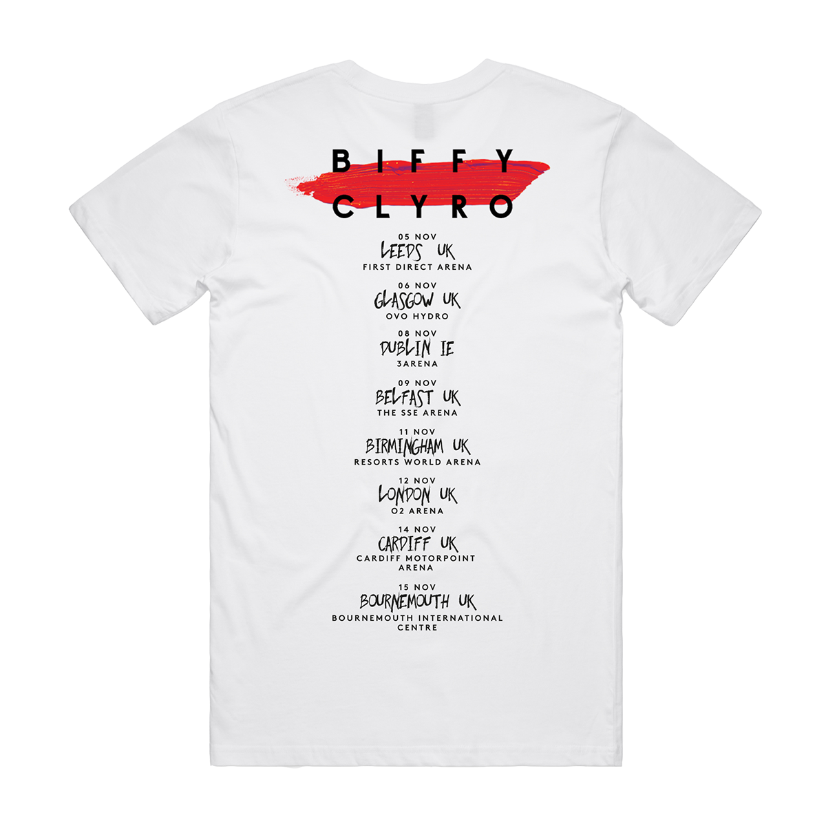 Paint Stroke 2022 Tour T-Shirt White