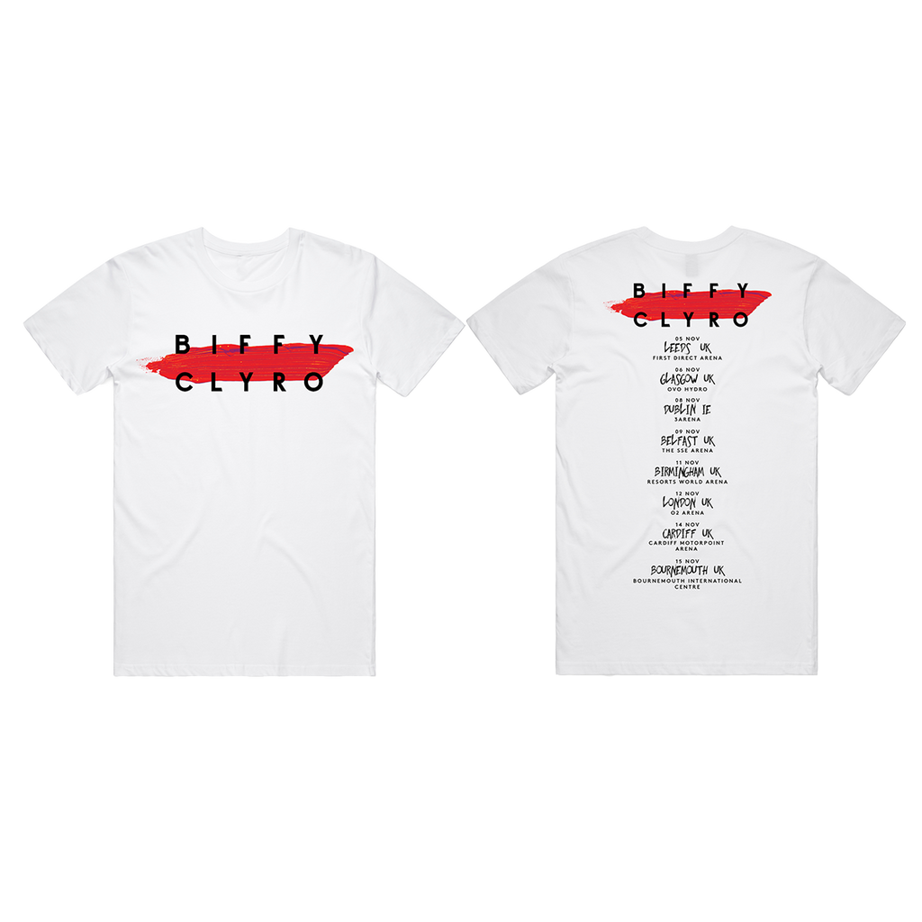 Paint Stroke 2022 Tour T-Shirt White