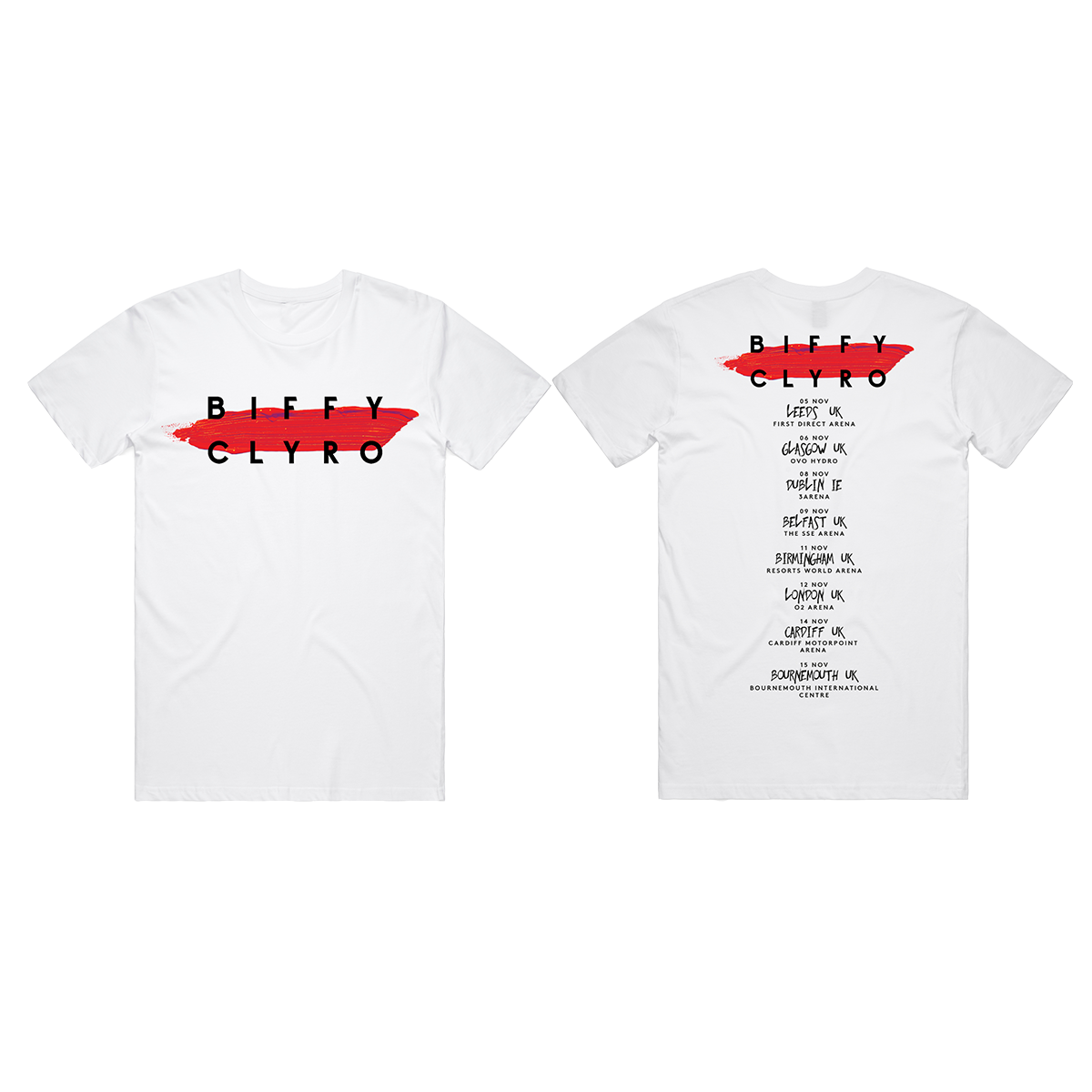 Paint Stroke 2022 Tour T-Shirt White