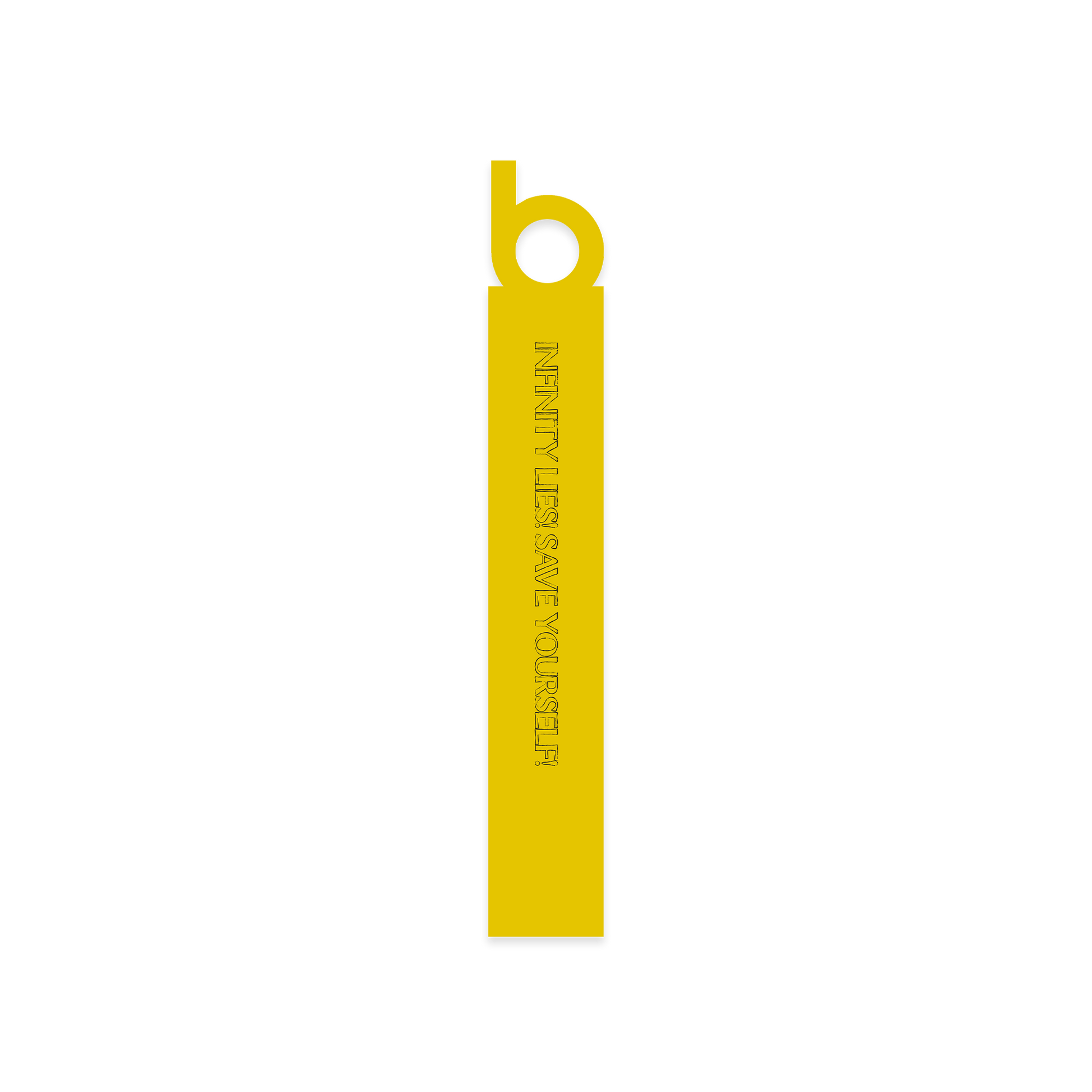 Infinity Lies Lyric Bookmark Yellow