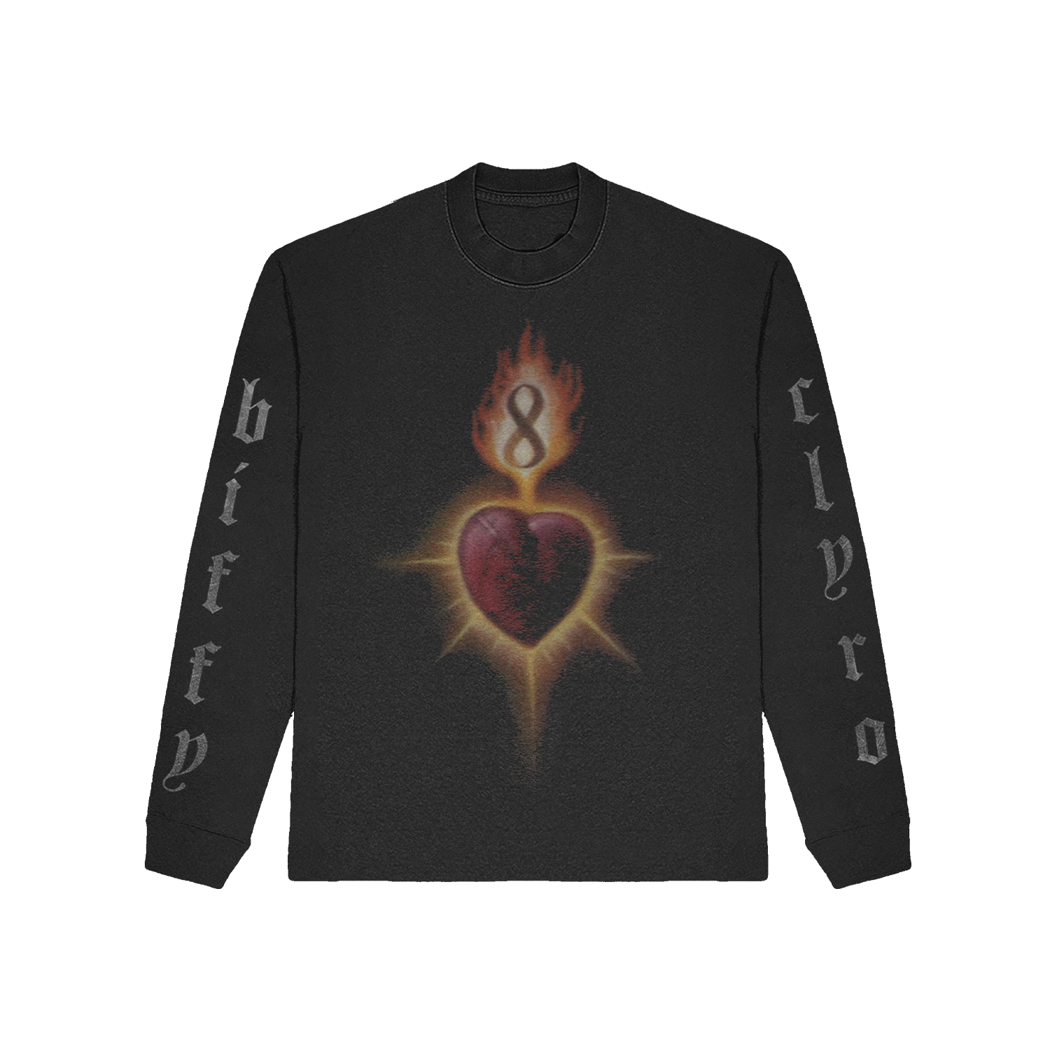 Flaming 8 Longsleeve T-Shirt