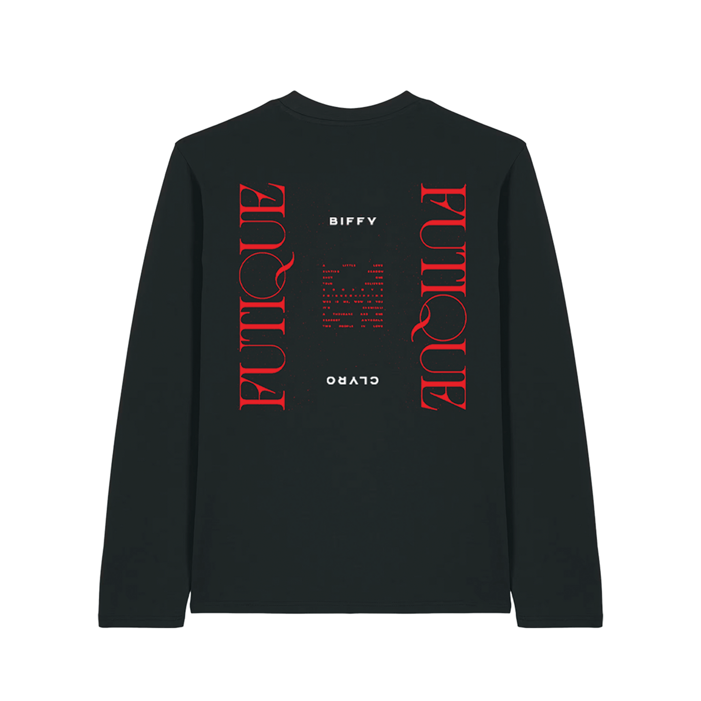 Red Squiggle Futique Long Sleeve T-Shirt