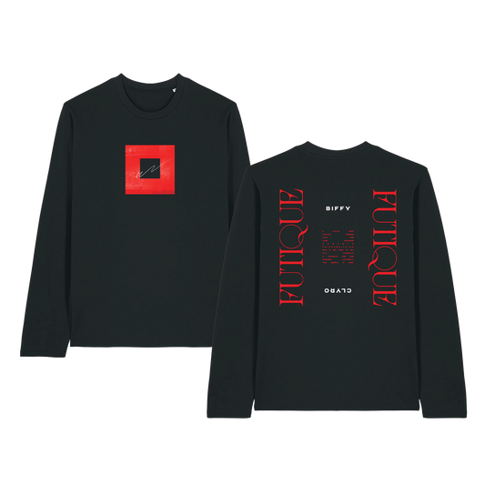 Red Squiggle Futique Long Sleeve T-Shirt