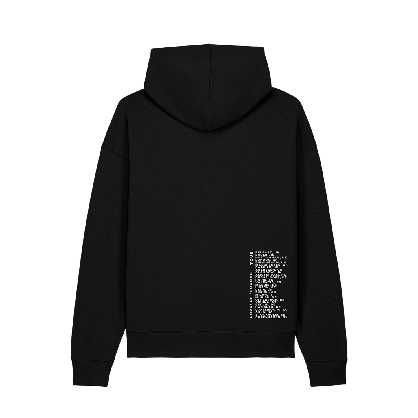 Red Squiggle Futique UK EU 2026 Tour Hood Black