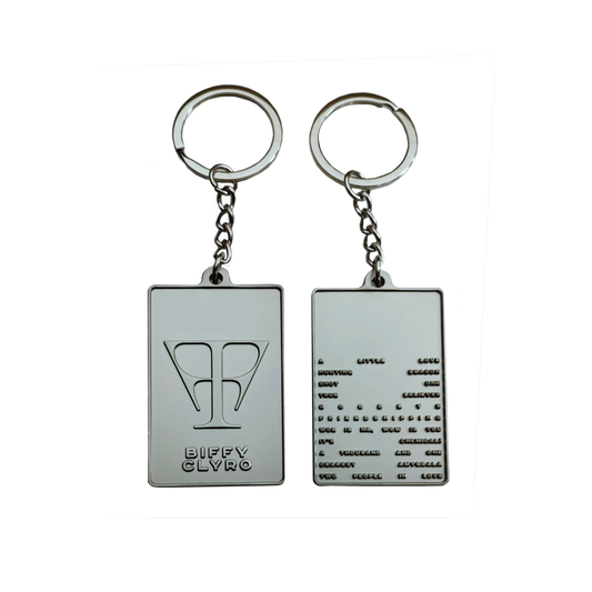 Futique Tracklist Keyring Silver