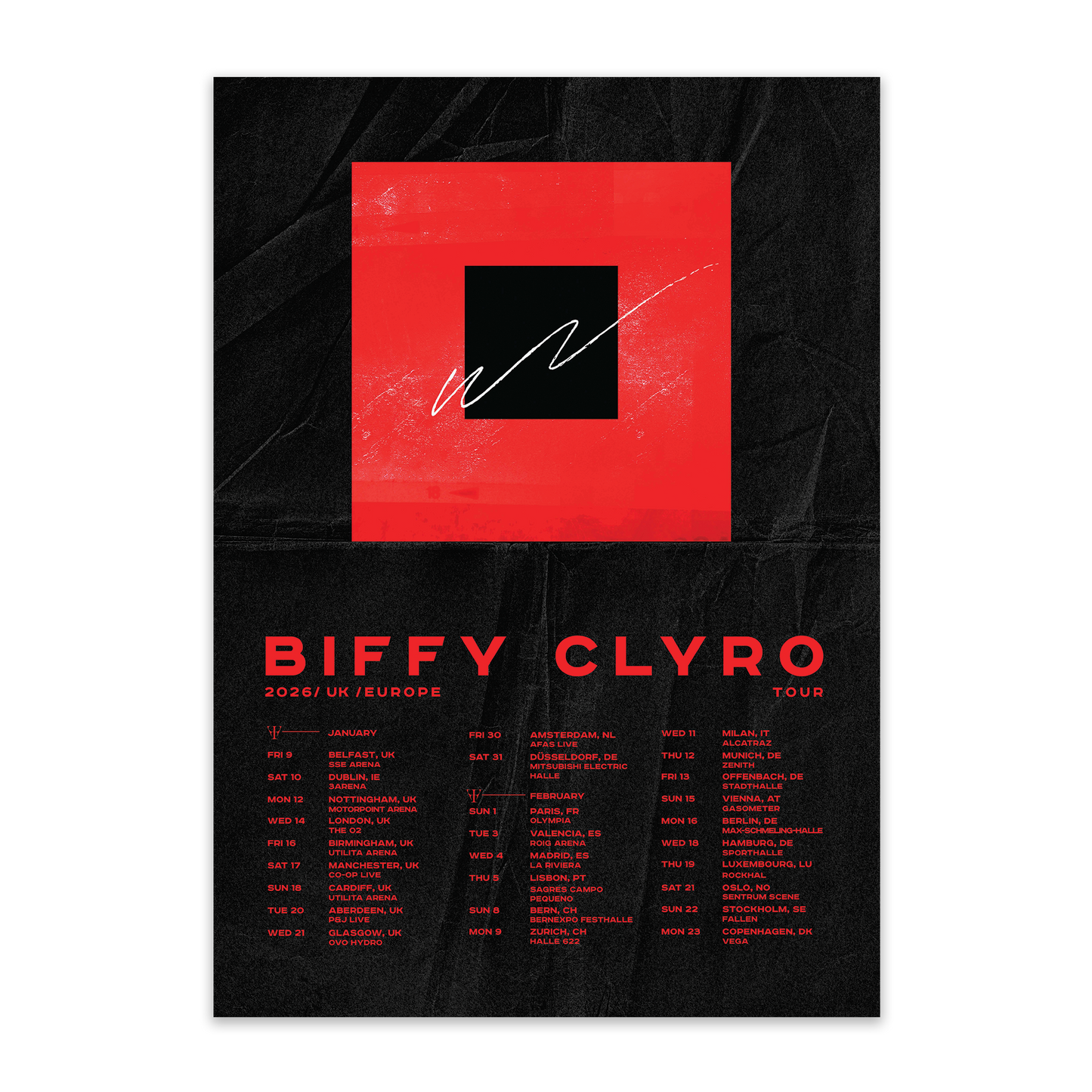 Futique UK EU 2026 Tour Poster