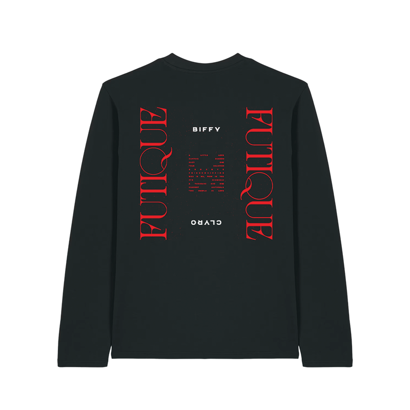 Red Squiggle Futique Long Sleeve T-Shirt