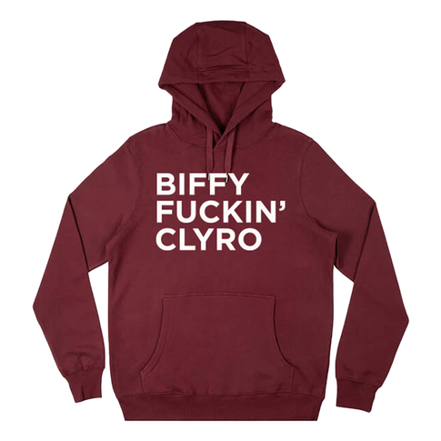 Biffy Fuckin’ Clyro Hoodie Burgundy