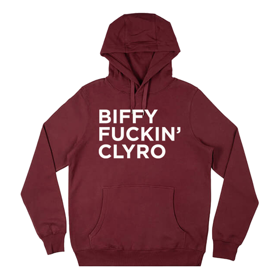 Biffy Fuckin’ Clyro Hoodie Burgundy Biffy Fuckin’ Clyro Hoodie Burgundy