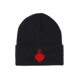 Infinity Land Sacred Heart Beanie Black