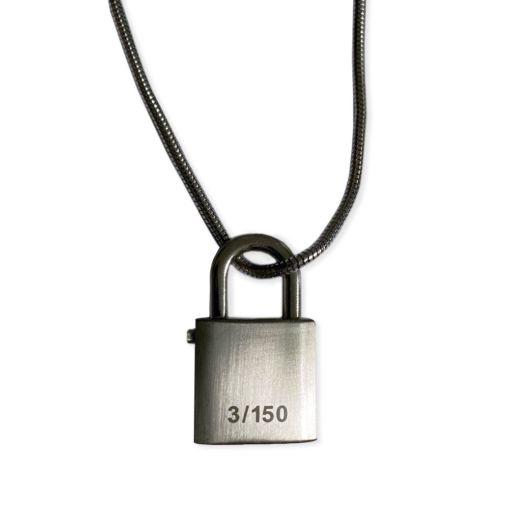 Stainless steel new arrivals padlock necklace