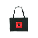 Red Squiggle Futique Tracklist Tote Bag Black