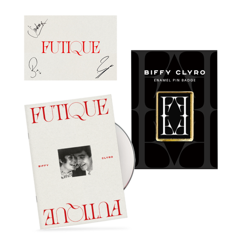 Signed Futique CD Zine & Pin Badge Bundle