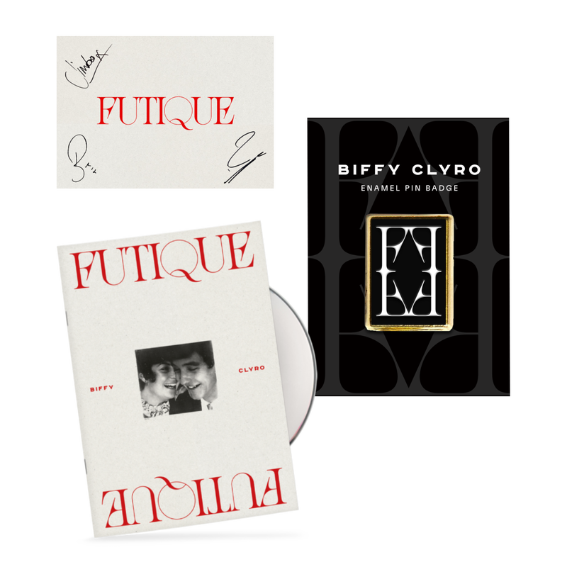 Signed Futique CD Zine & Pin Badge Bundle