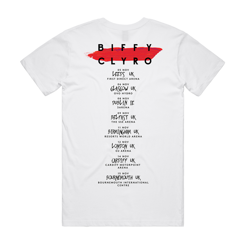 Paint Stroke 2022 Tour T-Shirt White