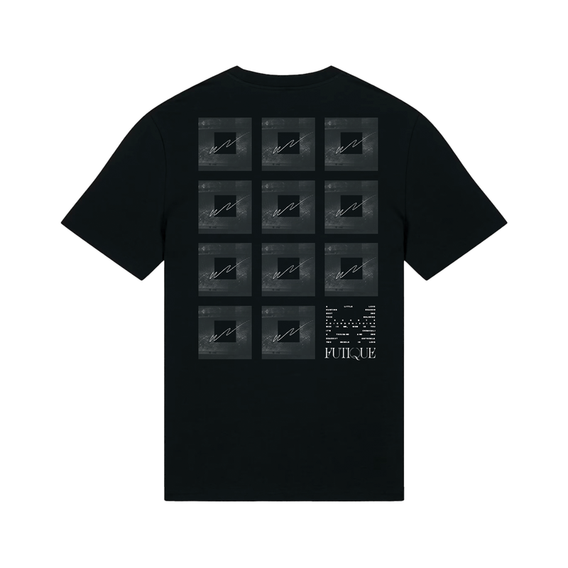 BFC Distressed Futique Tracklist T-Shirt Black