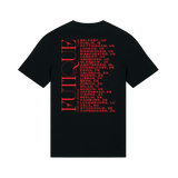 Futique Repeat UK EU 2026 Tour T-Shirt Black