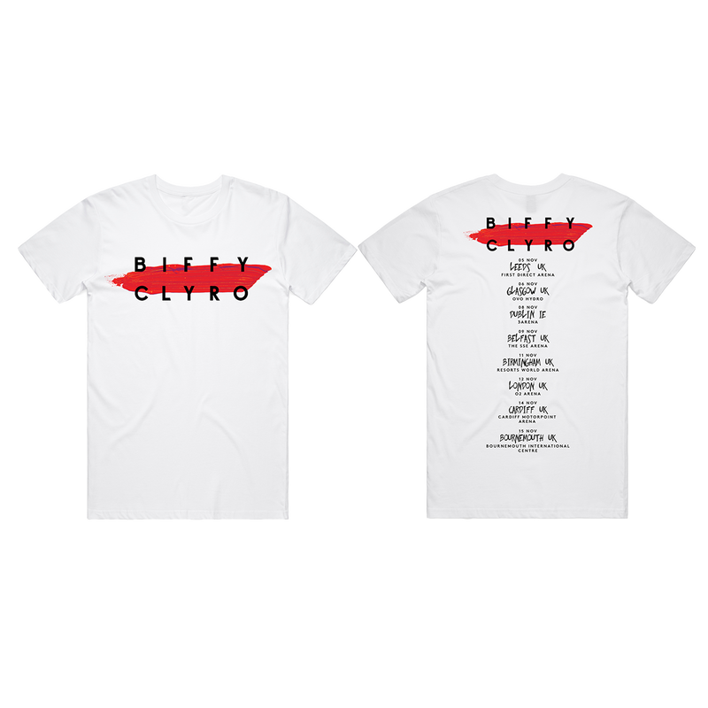 Paint Stroke 2022 Tour T-Shirt White